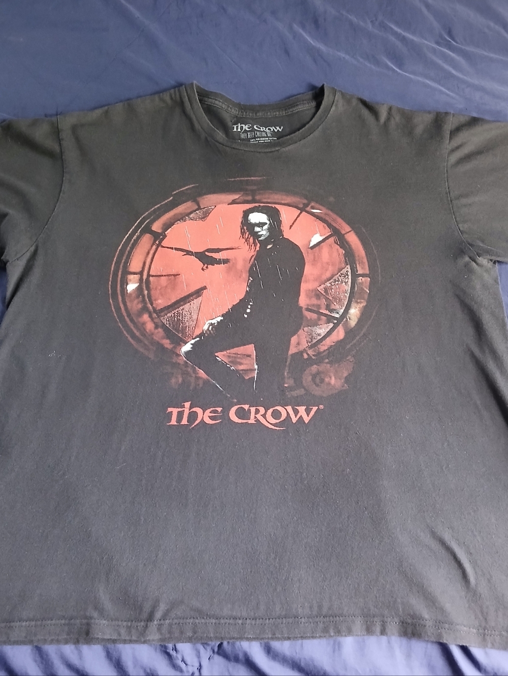 The Crow Black Tee with Red Graphic - The Crow